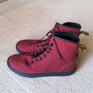 Dr.Martens maroon shoes